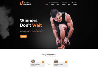 Basketball HTML Website Template